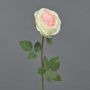Fiore artificiale Rosa THYRI, crema-rosa, 65 cm