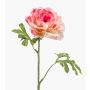 Fiore artificiale ranuncolo KRISTY, rosa-rosa, 60 cm, Ø 10 cm