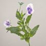 Viola del pensiero artificiale SILANA, bianco-viola, 30cm