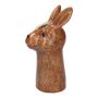 Vaso per fiori con stelo coniglio BUNCHY in ceramica, marrone, 14,5x12,7x28,5cm