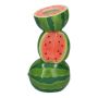 Vaso singolo per fiori angurie TILLAS in ceramica, rosso-verde-blu, 11,7x10x21 cm