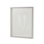 Cornice in legno a doppio vetro NIELAS, bianca, 35x27,5x5cm