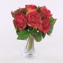 Mazzo di rose artificiali JASCHA, rosso, 25cm, Ø25cm
