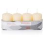 Corona dell'Avvento con candele JENARO, 4 pezzi, biscotto, 8 cm, Ø 5 cm, 18 h - Made in Germany