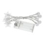 Ghirlanda luminosa CASSATA con 10 palline a forma di stella a LED, a batteria, 90cm