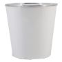Vaso da fiori in zinco FYNAS, bianco, 30cm, Ø30cm