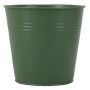 Secchiello decorativo in zinco BRETAL, verde opaco, 12,5cm, Ø13cm