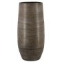 Grande vaso in ceramica VINKAS con venature, bianco, 90 cm, Ø 37 cm
