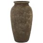 Vaso da fiori in ceramica SENTIF con texture, grigio, 50cm, Ø26cm