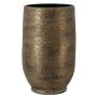 Vaso da fiori in ceramica YELAN con venature, marrone-oro, 40cm, Ø26cm