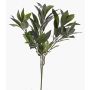 Ramo di alloro sintetico NAGISA, difficile infiammare, verde, 50cm