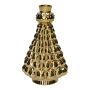 Bottiglia decorativa Albero di Natale BRIXON, motivo a pois, ceramica, oro metallizzato, 20,3cm, Ø12,5cm