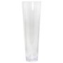 Vaso con base conica AMNA OCEAN in vetro riciclato, trasparente, 50cm, Ø15cm