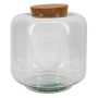 Terrario per piante PIKFO, vetro, tappo di sughero, base, riciclato, trasparente, 26 cm, Ø 24 cm