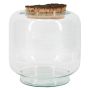 Terrario per piante PIKFO, in vetro, tappo di sughero, base, riciclato, trasparente, 20 cm, Ø 17 cm