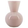 Vaso da fiori in vetro VANTRA, rosa tenue, 30 cm, Ø 21 cm