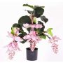 Medinilla artificiale LAILANI, rosa, 80cm, Ø20cm