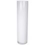 Vaso da fiori cilindrico SANSA OCEAN, bianco, 60 cm, Ø 15 cm
