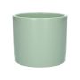 Vaso in ceramica FERDINANTA con motivo, verde menta opaco, 12,3 cm, Ø 13,5 cm