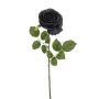 Rosa artificiale BRUNETTE, nera, 70 cm, Ø 11 cm