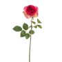 Rosa artificiale BRUNETTE, rosa-verde, 70 cm, Ø 11 cm