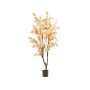 Albero di ciliegio in fiore artificiale JANKFUN con fiori, tronco artificiale, color pesca, 210 cm