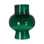 Vaso decorativo in vetro DOLGAF, verde petrolio, 17,5cm, Ø14,8cm