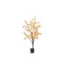 Albero di ciliegio in fiore artificiale JANKFUN con fiori, tronco artificiale, color pesca, 135 cm