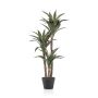 Pianta artificiale succulenta agave drago TZALAM, tronchi artificiali, verde, 100 cm