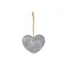 Cuore decorativo da appendere LILU in pietra, grigio, 13x11,5x1 cm