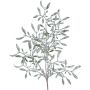 Ramo artificiale vischio PLAVIR con bacche, ghiacciato, bianco-verde, 55cm