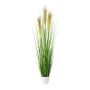 Erba artificiale Pampas FONZA in vaso decorativo, pannocchie, marrone-giallo, 95cm