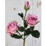 Rosa artificiale DELILAH, rosa, 55cm, Ø6cm