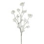 Ramo artificiale ciliegio ornamentale giapponese VORLUN con fiori, bianco, 130 cm