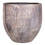 Fioriera in ceramica AETIOS colore sfumato, oro-marrone, 28cm, Ø28cm