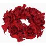 Anello per candele artificiale INGA, rose, ortensia, rosso, Ø15cm