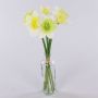 Mazzo di narcisi artificiali LELA, bianco-verde, 35 cm, Ø 20 cm