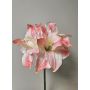 Amaryllis artificiale SARNUK, bianco-rosa, 80 cm