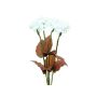 Ortensia artificiale MARGARETHE, 4 pezzi, LED, bianca, 80 cm