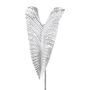 Foglia artificiale Colocasia ROSAKIN, argento metallizzato, 105 cm