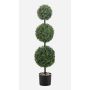 Bosso artificiale 3 sfere TOM, vaso decorativo, crossdoor, tronco artificiale, 100 cm