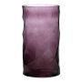 Vaso da fiori in vetro WELVIN con motivo a rombi, viola, 25 cm, Ø 14 cm