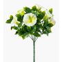 Fiore artificiale petunia FINVON su stelo, crossdoor, bianco, 27 cm