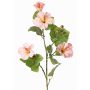 Ramo decorativo di ibisco TELSIMA con fiori, rosa chiaro, 80 cm