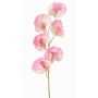 Fiore artificiale Lathyrus WAHNY, rosa-bianco-verde, 45cm, Ø5,5cm