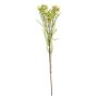 Ramo artificiale di fiore di cera MEDEA, verde-rosa, 80 cm, Ø 6 cm