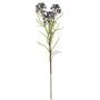 Ramo artificiale di fiore di cera MEDEA, viola scuro, 80 cm, Ø 6 cm