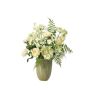 Mazzo di fiori artificiali FEME, bianco, 70cm, Ø45cm