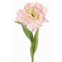 Tulipani artificiali STEFANIE, rosa chiaro-giallo, 65cm, Ø14cm