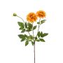 Fiore decorativo dalia NAXOS con fiori, giallo-arancio, 70 cm